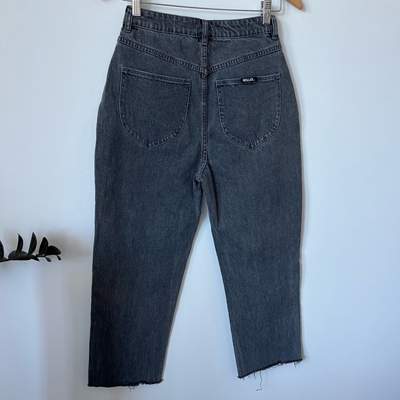 ROLLA’S Elle Super High Rise Relaxed fit Black Jeans in Comfort Smoke Size 26 - Picture 7 of 15